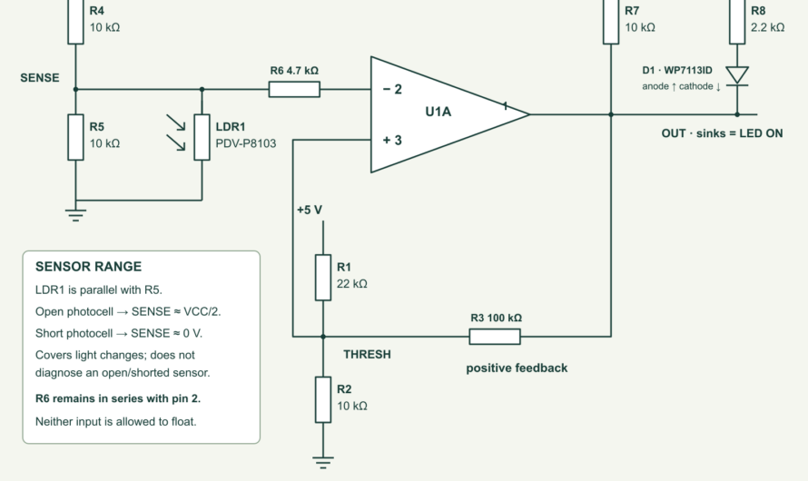 LM393B Light Switch: Calculate Two Thresholds and Stop the Flicker